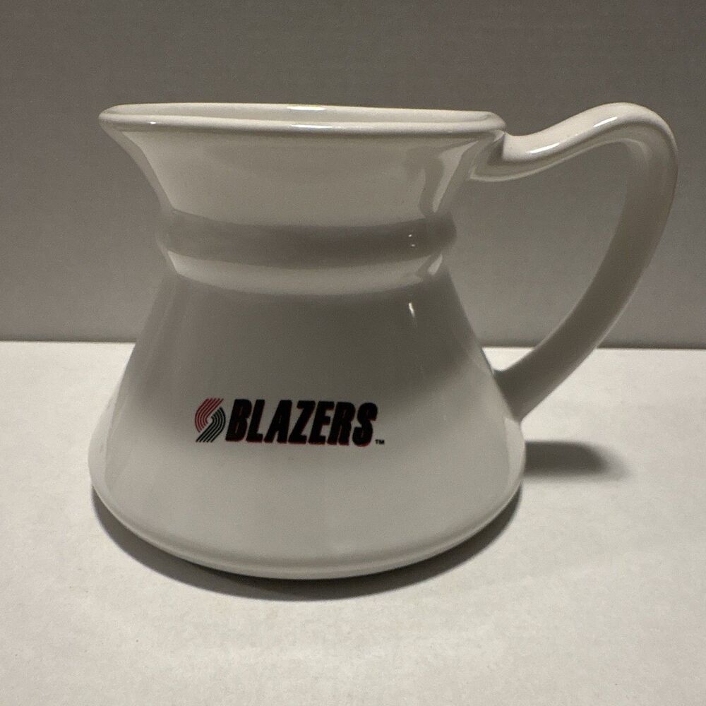 Vintage Portland Trail Blazers White NBA Basketball Mug